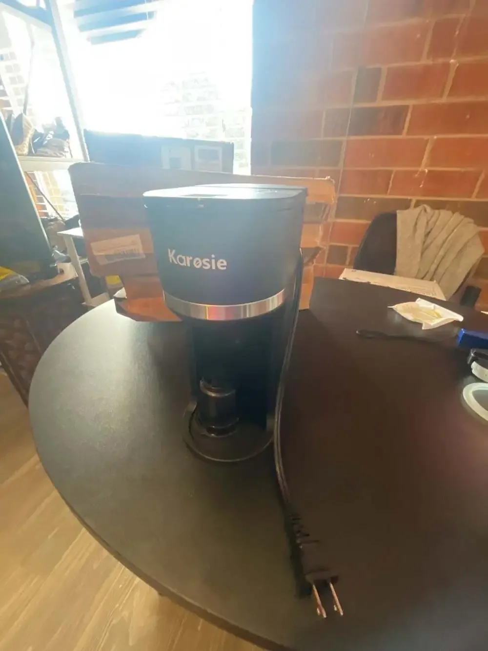 Karosie Small Single Serve Coffee Maker for K-Cup Pods and Ground Coffee